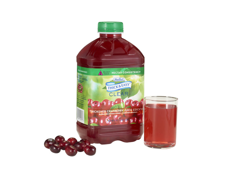Thick & Easy Clear Nectar Consistency Thickened Beverage, Cranberry, 46 oz. Bottle -Case of 6 Thick & Easy Clear Nectar Consistency Thickened Beverage, Cranberry, 46 oz. Bottle -Case of 6