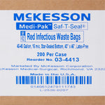 SAF-T-SEAL Infectious Waste Bag, 40-45 gal -Case of 200 SAF-T-SEAL Infectious Waste Bag, 40-45 gal -Case of 200