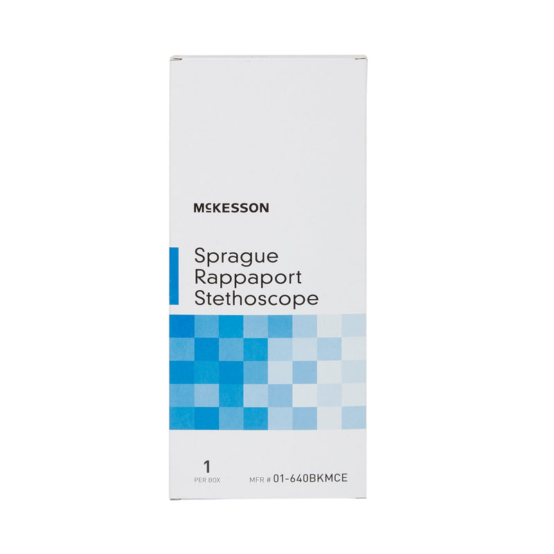 McKesson Sprague Rappaport Stethoscope, Black -Each McKesson Sprague Rappaport Stethoscope, Black -Each