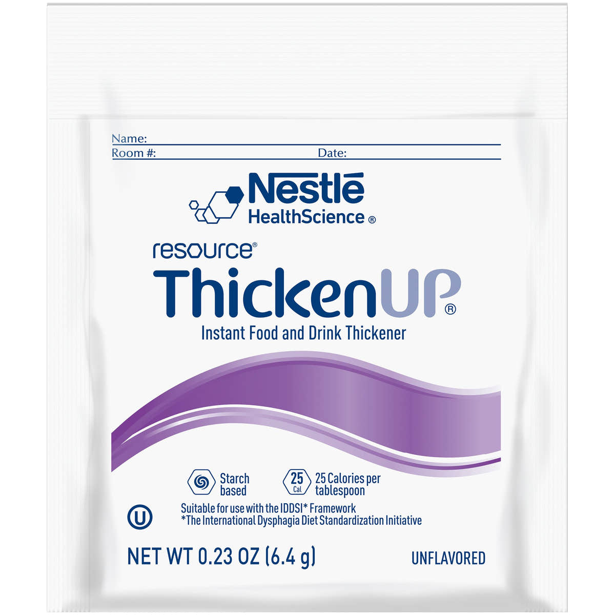 Resource Thickenup Food and Beverage Thickener, 6.4 Gram Packet -Case of 75 Resource Thickenup Food and Beverage Thickener, 6.4 Gram Packet -Case of 75
