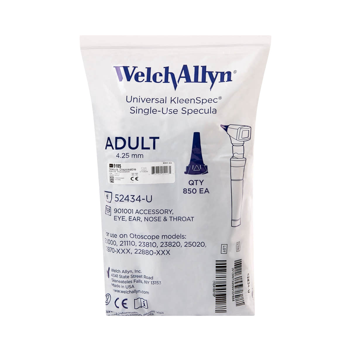 KleenSpec Plastic Ear Speculum -Box of 850 KleenSpec Plastic Ear Speculum -Box of 850