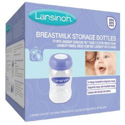 Lansinoh Breast Milk Storage 5 oz. Bottle -Box of 3 Lansinoh Breast Milk Storage 5 oz. Bottle -Box of 3