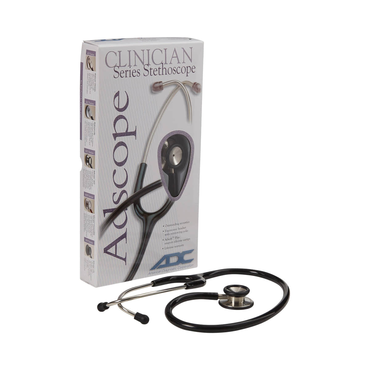 Adscope 603 Classic Stethoscope, Black -Each Adscope 603 Classic Stethoscope, Black -Each