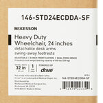 McKesson Bariatric Wheelchair with Swing-Away Footrest, 24-Inch Seat Width -Each McKesson Bariatric Wheelchair with Swing-Away Footrest, 24-Inch Seat Width -Each