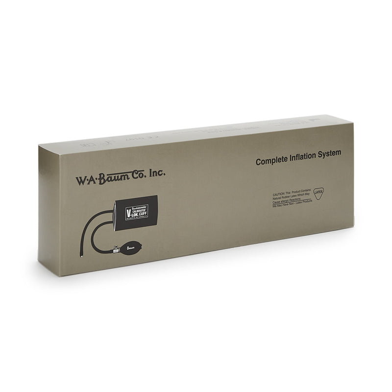 W.A. Baum Calibrated V-Lok Blood Pressure Cuff and Bulb, Arm, Red, Large, 33-47 cm -Each W.A. Baum Calibrated V-Lok Blood Pressure Cuff and Bulb, Arm, Red, Large, 33-47 cm -Each