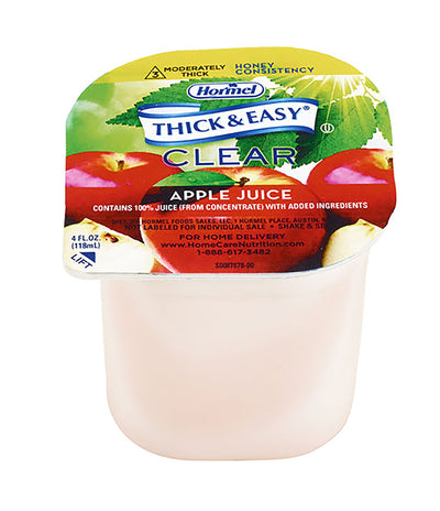 Thick & Easy Clear Honey Consistency Thickened Beverage, Apple, 4 oz. Cup -Case of 24 Thick & Easy Clear Honey Consistency Thickened Beverage, Apple, 4 oz. Cup -Case of 24
