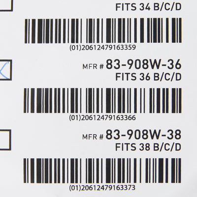 McKesson Surgi-Bra II, 36 Inch, White -Each McKesson Surgi-Bra II, 36 Inch, White -Each