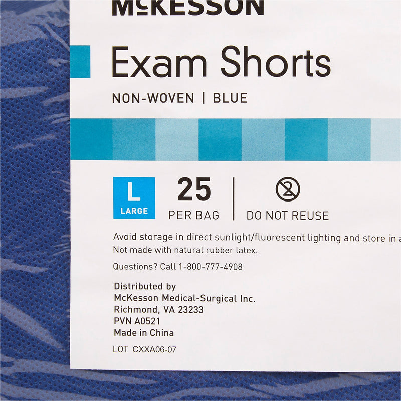 McKesson Patient Exam Shorts, Large -Bag of 25 McKesson Patient Exam Shorts, Large -Bag of 25