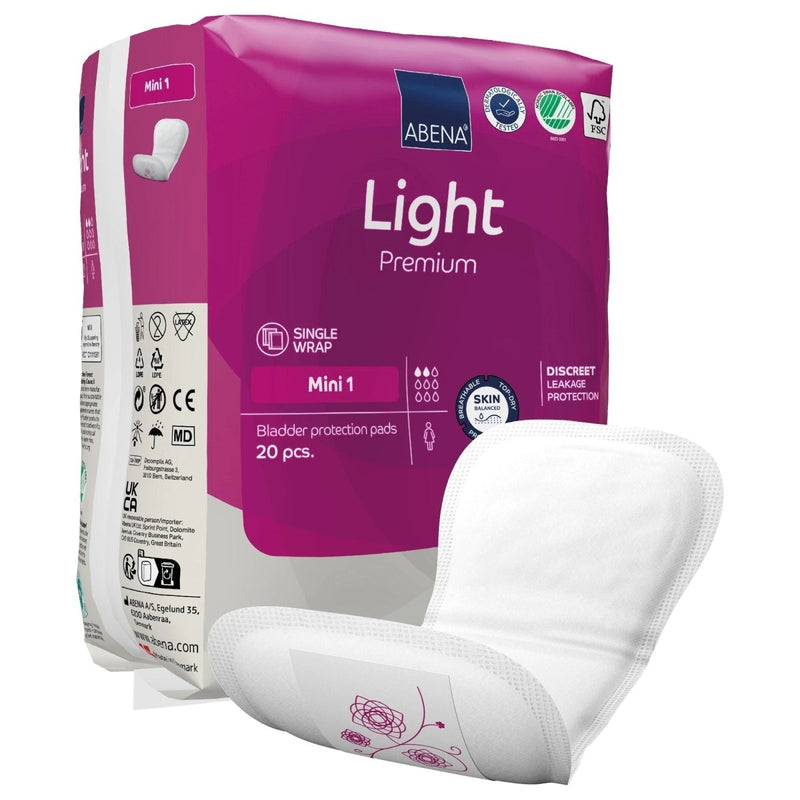 Abena Light Premium Bladder Protection Pads - 1218255_CS - 1 Abena Light Premium Bladder Protection Pads - 1218255_CS - 1