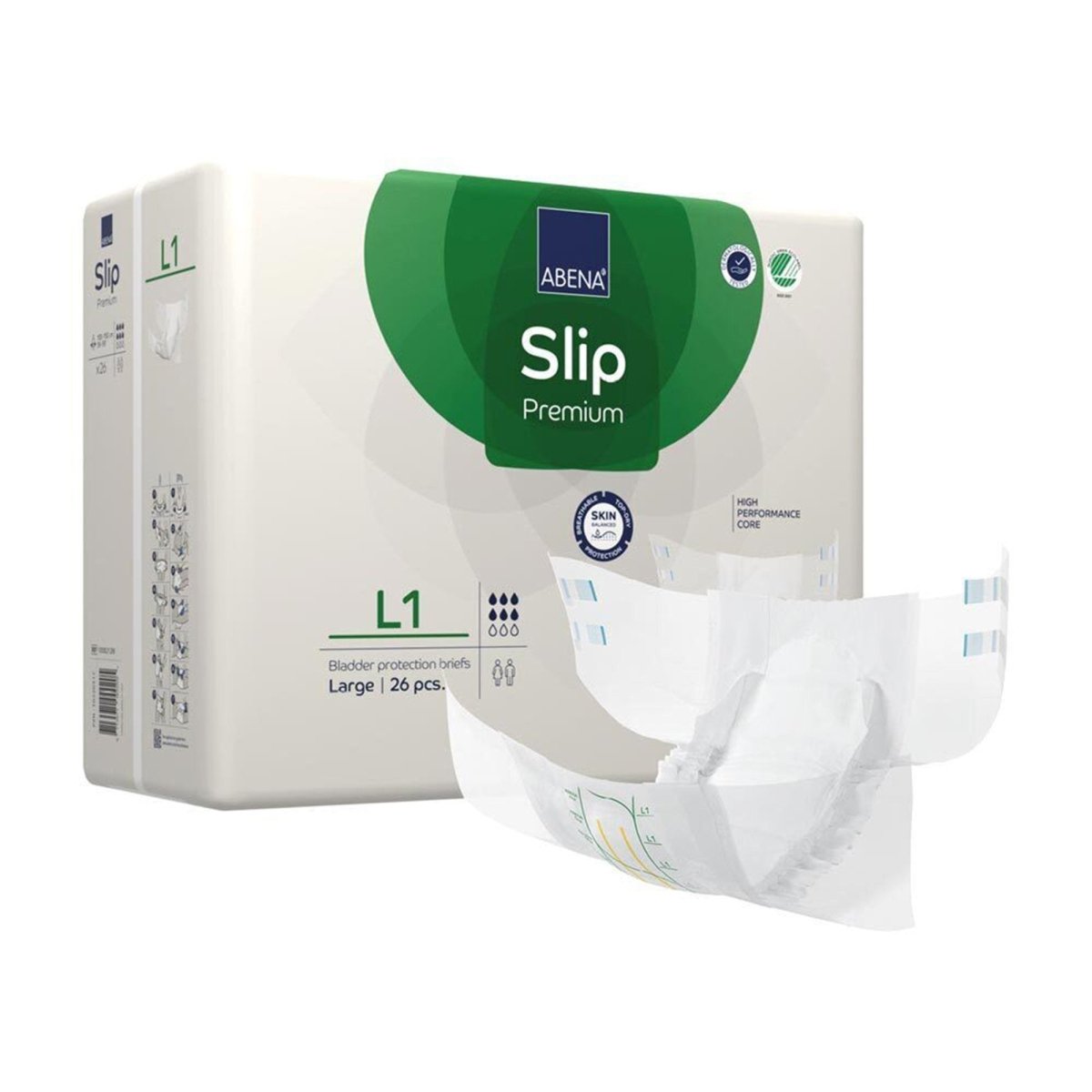 Abena Slip Premium Incontinence Briefs - 1218205_CS - 1 Abena Slip Premium Incontinence Briefs - 1218205_CS - 1