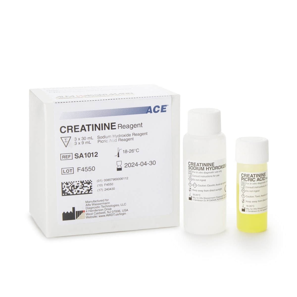 Ace Reagent Creatinine Test For Use With Ace And Ace Alera Analyzers - 293597_KT - 1 Ace Reagent Creatinine Test For Use With Ace And Ace Alera Analyzers - 293597_KT - 1