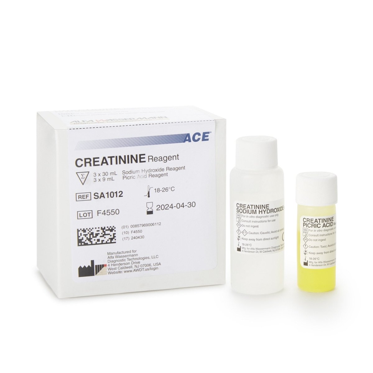 Ace Reagent Creatinine Test For Use With Ace And Ace Alera Analyzers - 293597_KT - 1 Ace Reagent Creatinine Test For Use With Ace And Ace Alera Analyzers - 293597_KT - 1