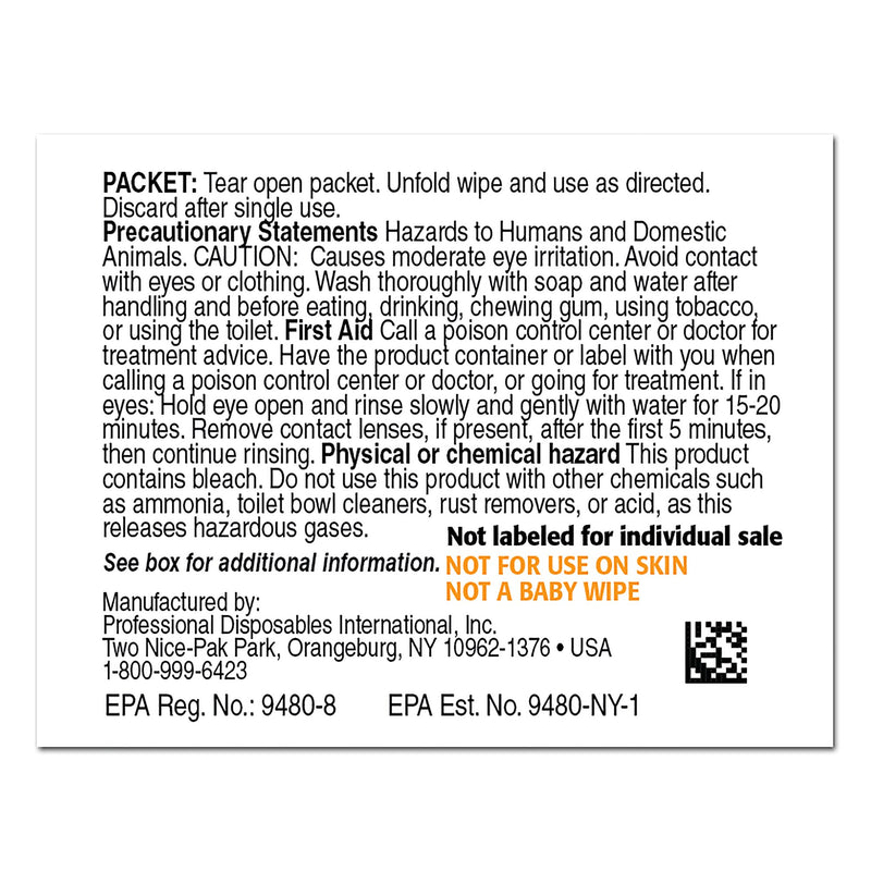Sani-Cloth Bleach Surface Disinfectant Cleaner Bleach Wipe, 400 Individual Packets per Pack -Case of 400 Sani-Cloth Bleach Surface Disinfectant Cleaner Bleach Wipe, 400 Individual Packets per Pack -Case of 400