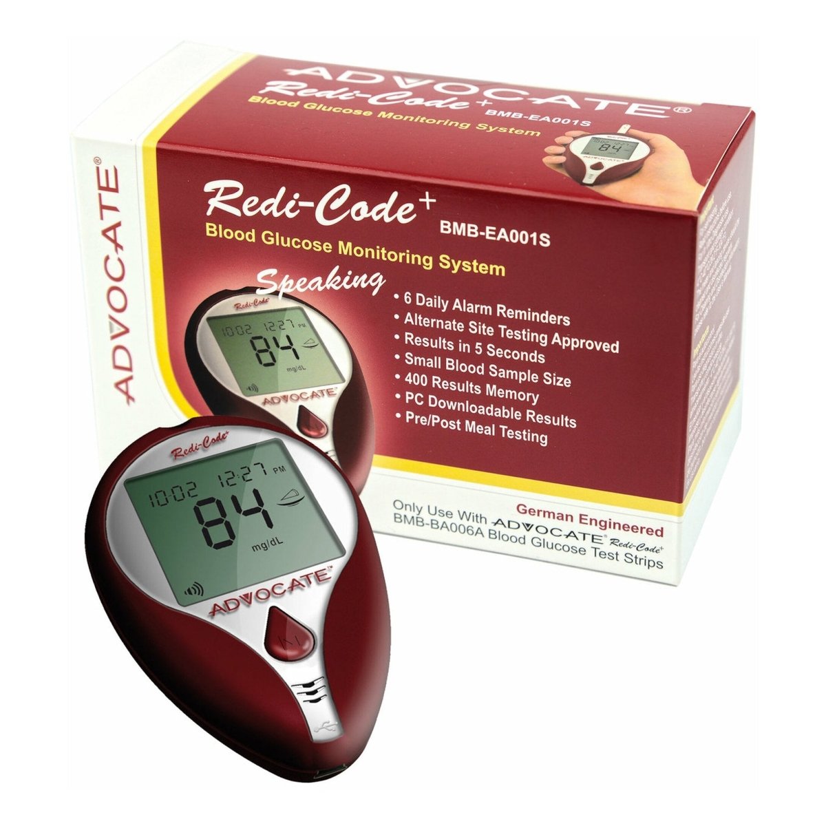 Advocate Redi-Code Plus Non-Speaking Glucose Meter Kit - 1133562_EA - 1 Advocate Redi-Code Plus Non-Speaking Glucose Meter Kit - 1133562_EA - 1