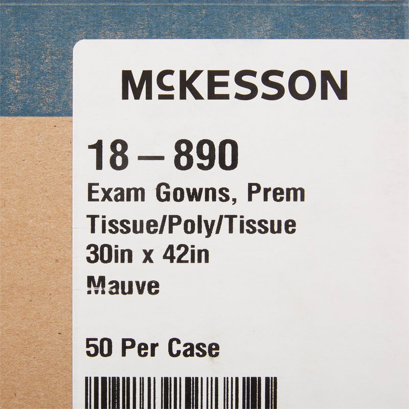 Medi-Pak Exam Gown, Large, Mauve -Case of 50 Medi-Pak Exam Gown, Large, Mauve -Case of 50
