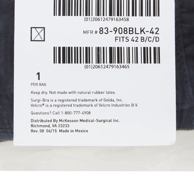 McKesson Surgi-Bra II, 42 Inch, Black -Each McKesson Surgi-Bra II, 42 Inch, Black -Each