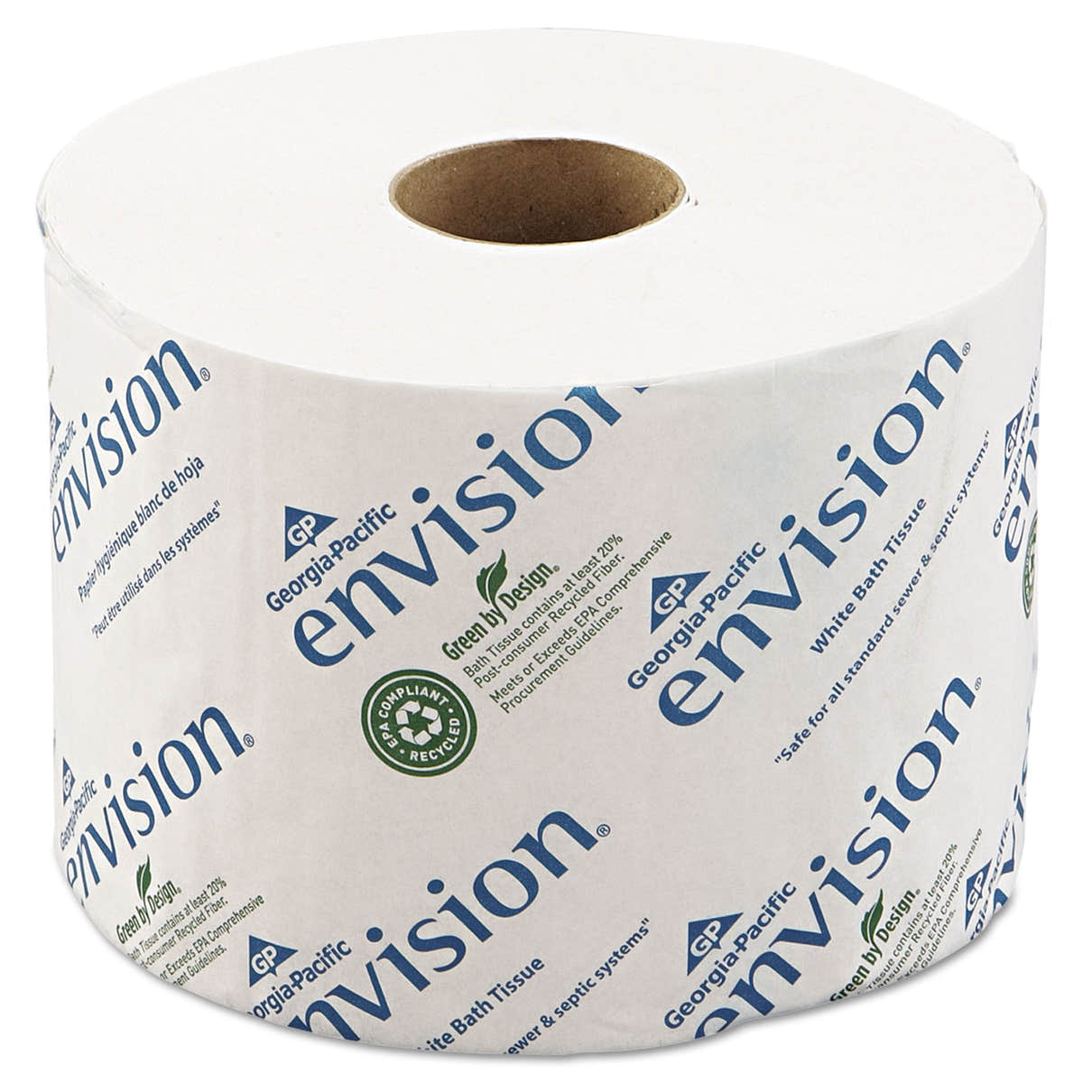 envision Toilet Tissue, 1000 Sheets per Roll -Case of 48 envision Toilet Tissue, 1000 Sheets per Roll -Case of 48