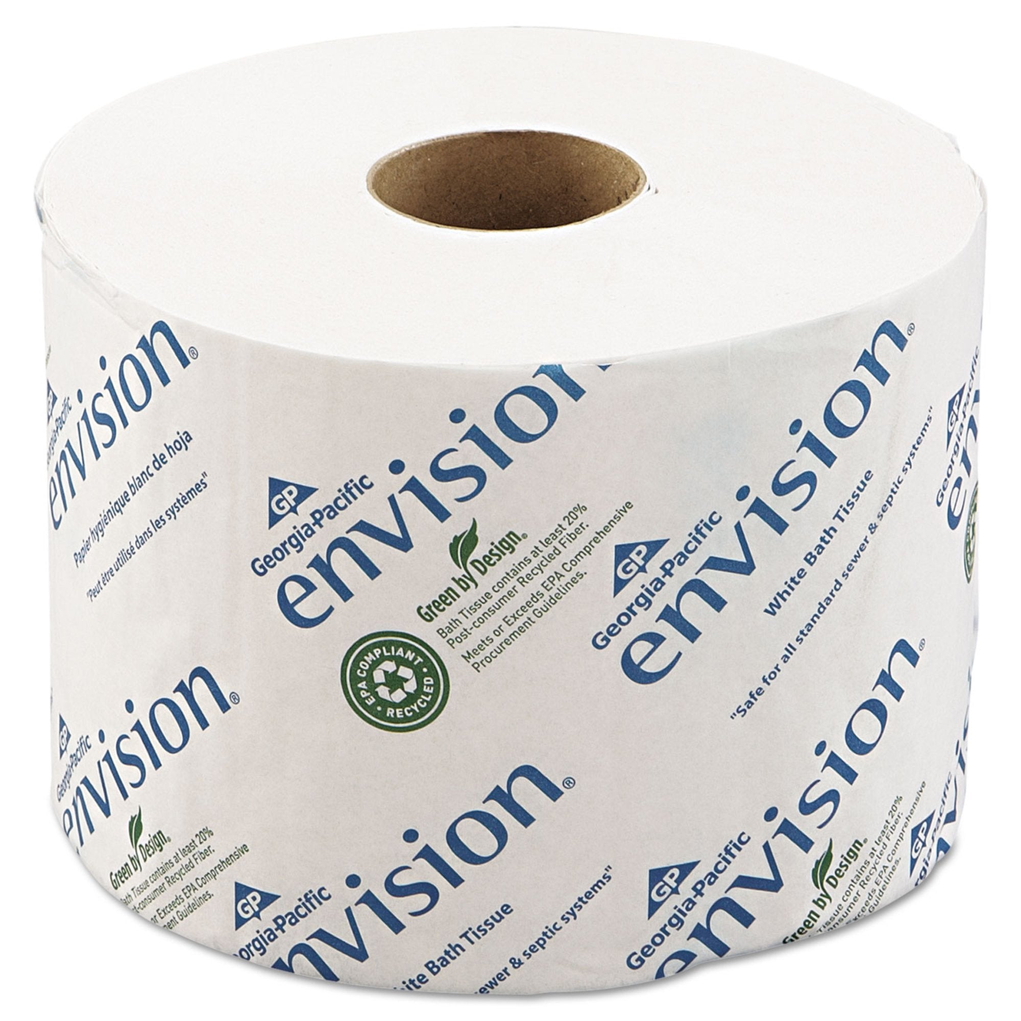 envision Toilet Tissue, 1000 Sheets per Roll -Case of 48 envision Toilet Tissue, 1000 Sheets per Roll -Case of 48