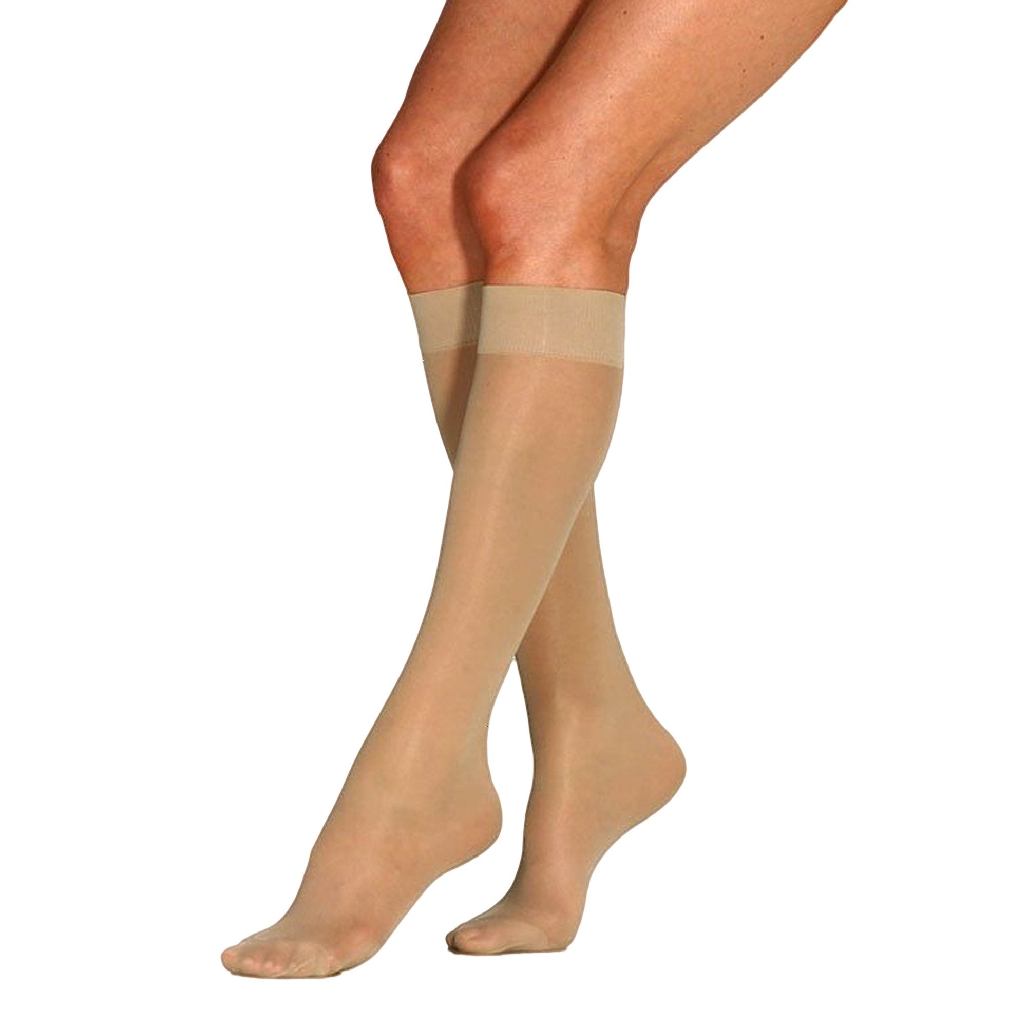 JOBST UltraSheer Female Knee-High Compression Stockings, Medium, Sun Bronze -1 Pair JOBST UltraSheer Female Knee-High Compression Stockings, Medium, Sun Bronze -1 Pair