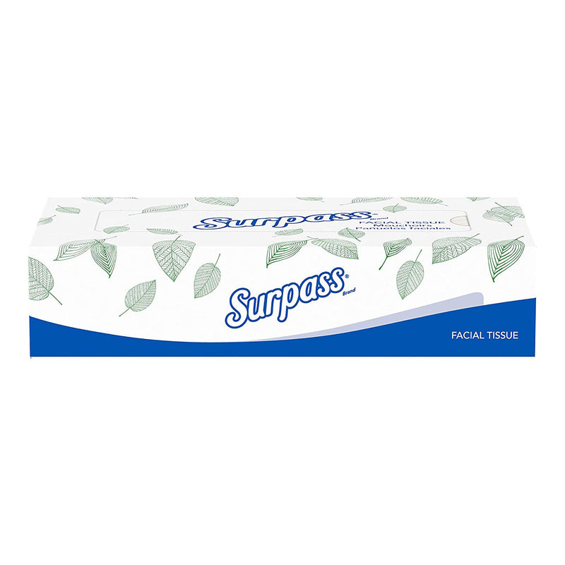 Surpass Facial Tissue, 100 per Box -Box of 100 Surpass Facial Tissue, 100 per Box -Box of 100