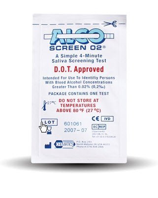 Alco Screen .02 Rapid Test - 916729_BX - 1 Alco Screen .02 Rapid Test - 916729_BX - 1