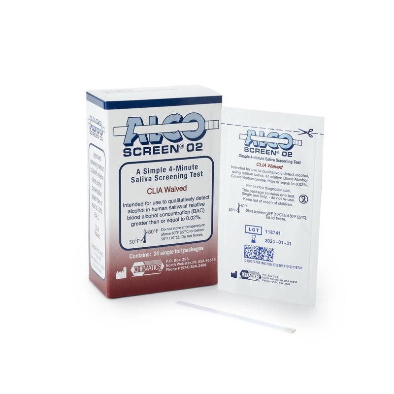 Alco Screen .02 Saliva Alcohol Screen Rapid Test - 642772_BX - 1 Alco Screen .02 Saliva Alcohol Screen Rapid Test - 642772_BX - 1