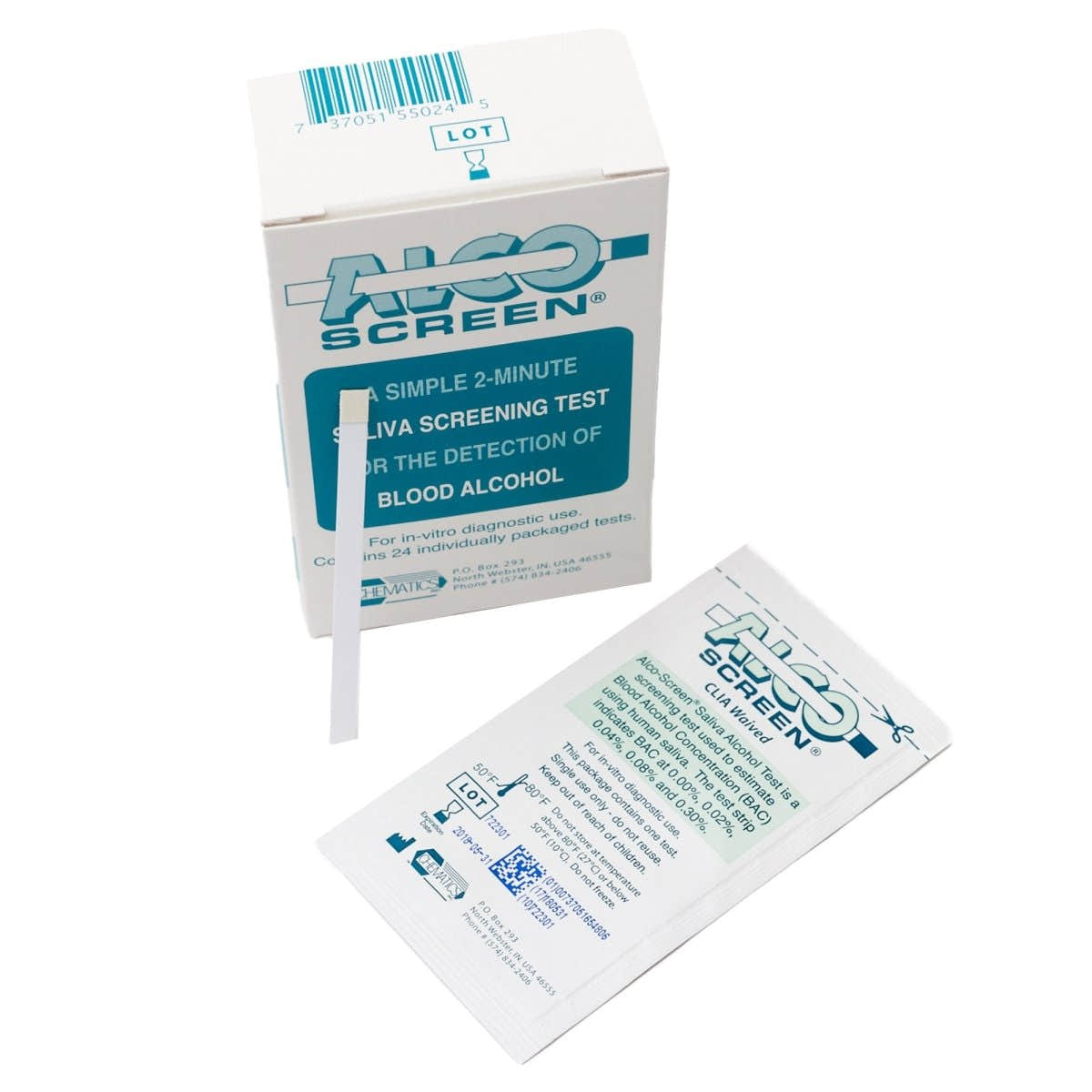 Alco Screen Saliva Alcohol Rapid Test - 919146_BX - 1 Alco Screen Saliva Alcohol Rapid Test - 919146_BX - 1