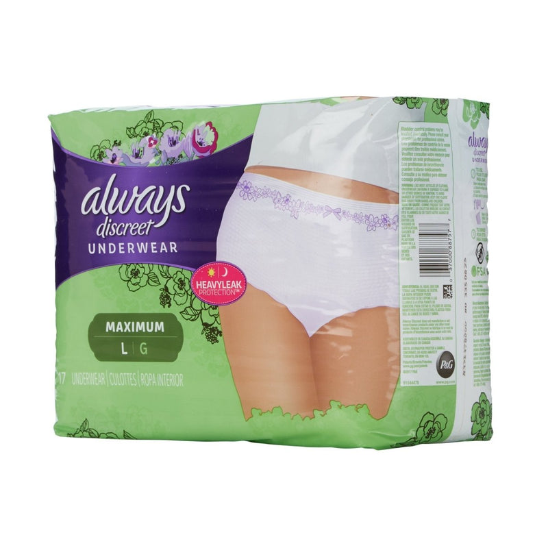 Always Discreet Maximum Absorbent Underwear -Female - 928412_CS - 3 Always Discreet Maximum Absorbent Underwear -Female - 928412_CS - 3