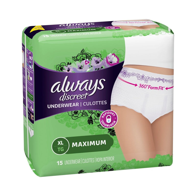 Always Discreet Maximum Absorbent Underwear -Female - 928384_CS - 1 Always Discreet Maximum Absorbent Underwear -Female - 928384_CS - 1