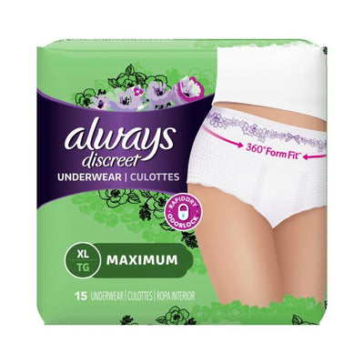 Always Discreet Maximum Absorbent Underwear - 928412_CS - 10 Always Discreet Maximum Absorbent Underwear - 928412_CS - 10