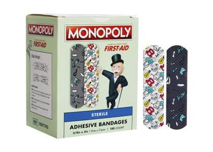 American White Cross Kid Design (Monopoly) Adhesive Strips - 1156955_BX - 1 American White Cross Kid Design (Monopoly) Adhesive Strips - 1156955_BX - 1