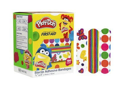 American White Cross Kid Design (Play Doh) Adhesive Strips - 1156948_BX - 1 American White Cross Kid Design (Play Doh) Adhesive Strips - 1156948_BX - 1
