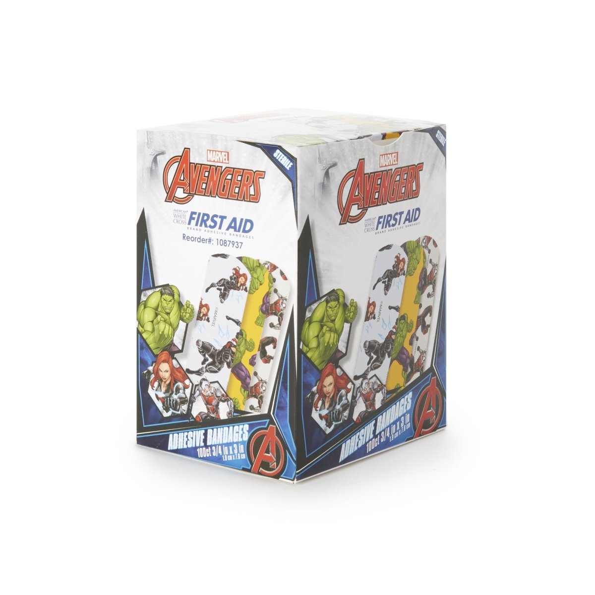 American White Cross Stat Strip Ant Man / Hulk / Black Widow Adhesive Strips - 902116_BX - 1 American White Cross Stat Strip Ant Man / Hulk / Black Widow Adhesive Strips - 902116_BX - 1