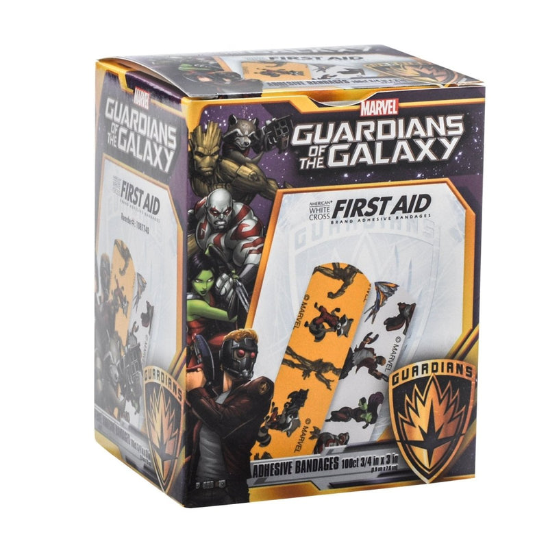 American White Cross Stat Strip Kid Design (Guardians Of The Galaxy) Adhesive Strips - 1079682_BX - 1 American White Cross Stat Strip Kid Design (Guardians Of The Galaxy) Adhesive Strips - 1079682_BX - 1