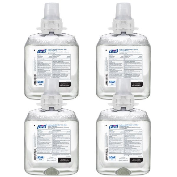 Antimicrobial Soap Purell Healthy Soap Foaming 1,250 mL Dispenser Refill Bottle Floral Scent - 1169605_EA - 4 Antimicrobial Soap Purell Healthy Soap Foaming 1,250 mL Dispenser Refill Bottle Floral Scent - 1169605_EA - 4