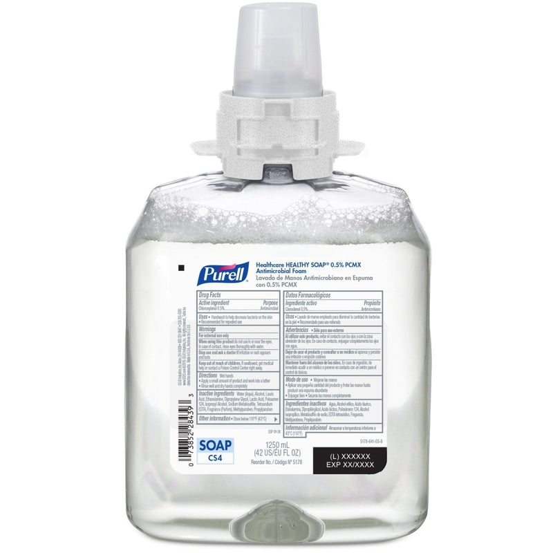 Antimicrobial Soap Purell Healthy Soap Foaming 1,250 mL Dispenser Refill Bottle Floral Scent - 1169605_EA - 2 Antimicrobial Soap Purell Healthy Soap Foaming 1,250 mL Dispenser Refill Bottle Floral Scent - 1169605_EA - 2