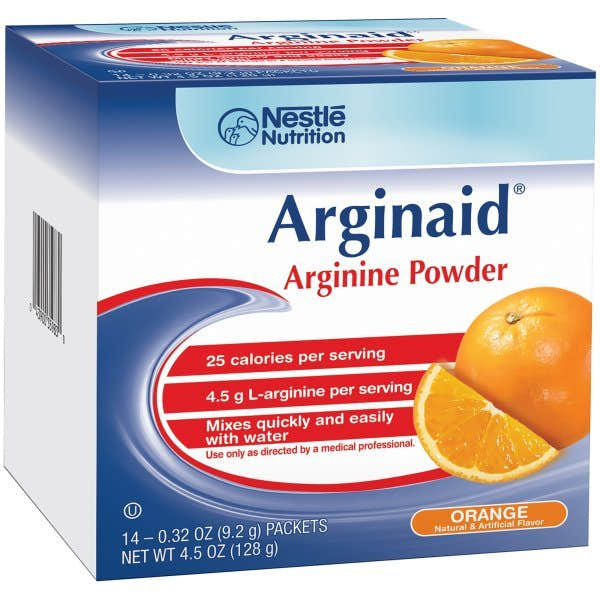 Arginaid Arginine Supplement Orange Flavor Powder .32 oz Individual Packets - 746879_EA - 1 Arginaid Arginine Supplement Orange Flavor Powder .32 oz Individual Packets - 746879_EA - 1