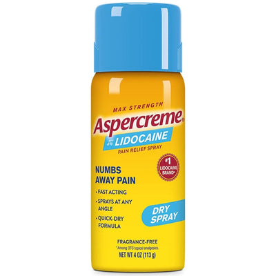 Aspercreme Max Lidocaine Topical Pain Relief Spray - 1152852_EA - 1 Aspercreme Max Lidocaine Topical Pain Relief Spray - 1152852_EA - 1