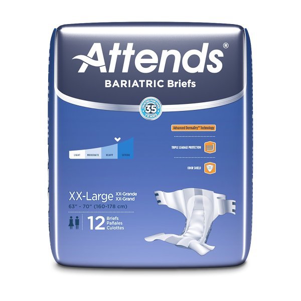 Attends Bariatric Briefs -Unisex - 950227_BG - 2 Attends Bariatric Briefs -Unisex - 950227_BG - 2