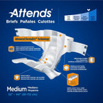 Attends Briefs, Adult, Heavy Absorbency, Disposable, White -Unisex - 955304_BG - 8 Attends Briefs, Adult, Heavy Absorbency, Disposable, White -Unisex - 955304_BG - 8