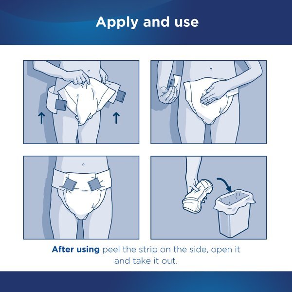 Attends Briefs, Adult, Heavy Absorbency, Disposable, White -Unisex - 955304_BG - 5 Attends Briefs, Adult, Heavy Absorbency, Disposable, White -Unisex - 955304_BG - 5