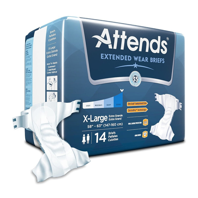 Attends Briefs with Overnight Protection -Unisex - 3 Attends Briefs with Overnight Protection -Unisex - 3
