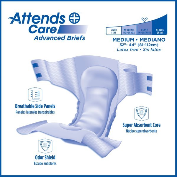 Attends Dermadry Plus Incontinence Briefs - 955307_BG - 2 Attends Dermadry Plus Incontinence Briefs - 955307_BG - 2