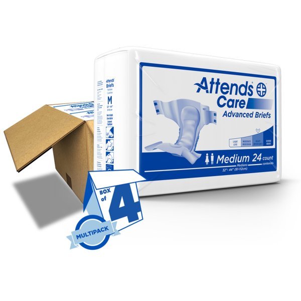 Attends Dermadry Plus Incontinence Briefs - 955307_CS - 6 Attends Dermadry Plus Incontinence Briefs - 955307_CS - 6