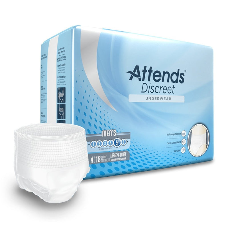 Attends Discreet Men's Underwear, Level 5 -Male - 1039114_BG - 2 Attends Discreet Men's Underwear, Level 5 -Male - 1039114_BG - 2