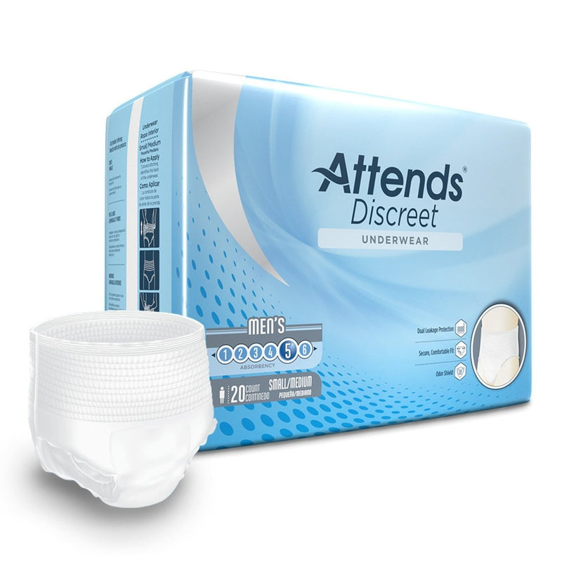 Attends Discreet Men's Underwear, Level 5 -Male - 1039113_BG - 1 Attends Discreet Men's Underwear, Level 5 -Male - 1039113_BG - 1