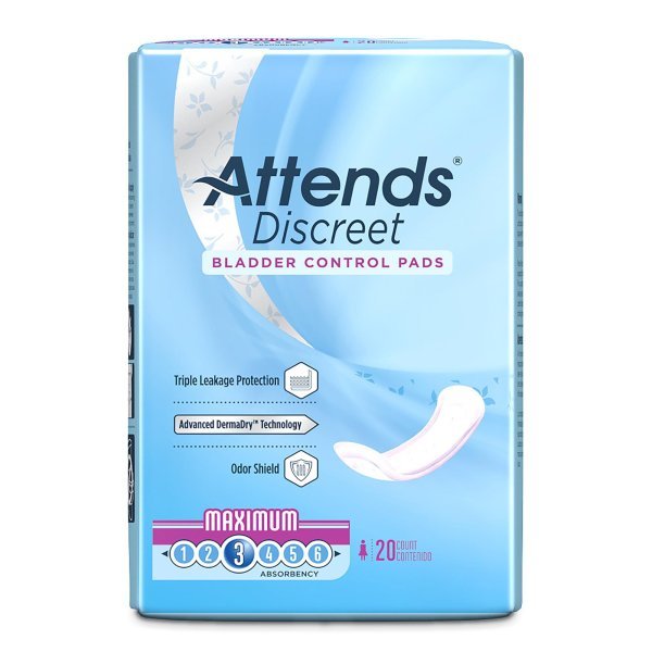 Attends Discreet Women's Maximum Bladder Control Pad - 1039117_BG - 3 Attends Discreet Women's Maximum Bladder Control Pad - 1039117_BG - 3