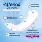 Attends Discreet Women's Maximum Long Bladder Control Pad - 1039116_BG - 5 Attends Discreet Women's Maximum Long Bladder Control Pad - 1039116_BG - 5