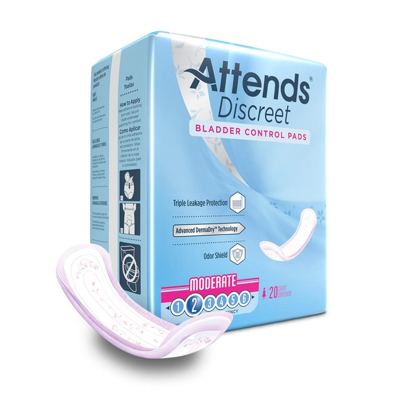 Attends Discreet Women's Moderate Bladder Control Pad - 1039118_BG - 1 Attends Discreet Women's Moderate Bladder Control Pad - 1039118_BG - 1