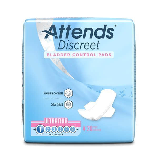 Attends Discreet Women's Ultra Thin Bladder Control Pad - 1039119_BG - 1 Attends Discreet Women's Ultra Thin Bladder Control Pad - 1039119_BG - 2